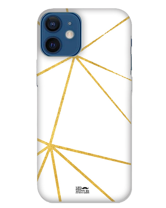 White & Gold |  iPhone 12 Mini Phone Case