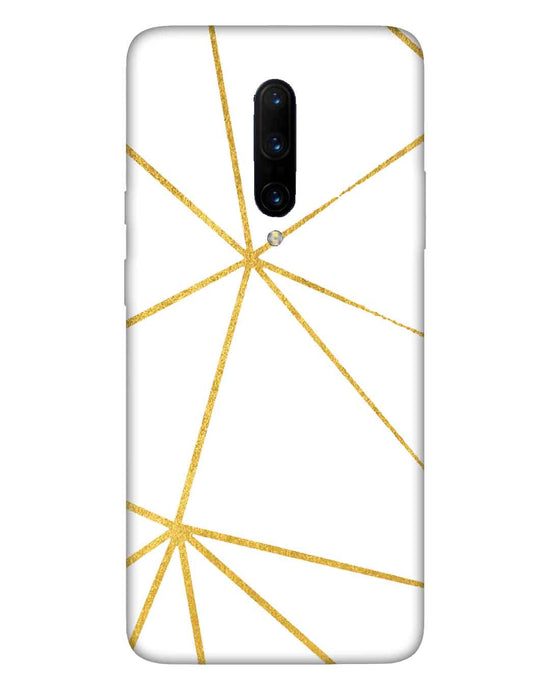 White & Gold | OnePlus 7 Pro Phone Case