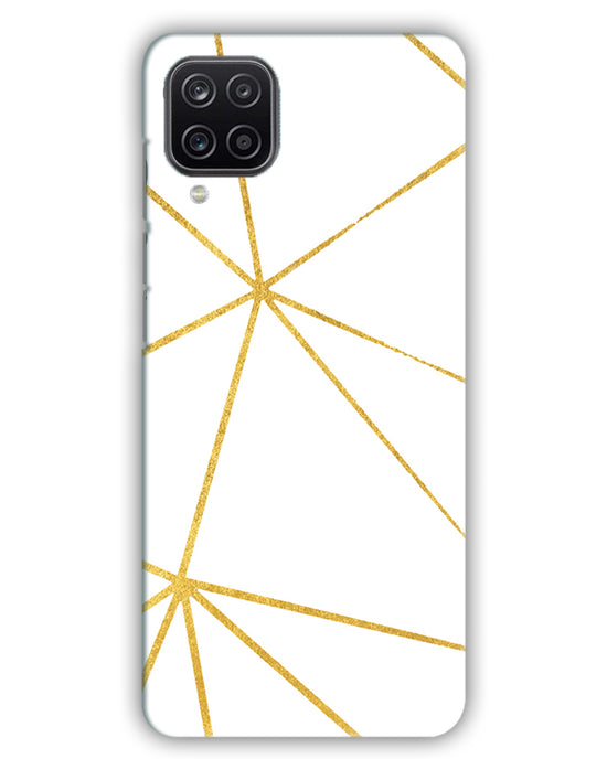 White & Gold |  Samsung Galaxy M12 Phone Case