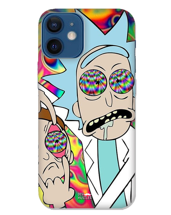 Rick and Morty psychedelic fanart |  iPhone 12 Mini Phone Case