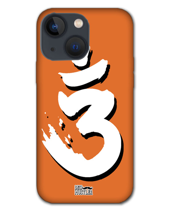 Saffron AUM the un-struck sound Brown |  iphone 13   Phone Case