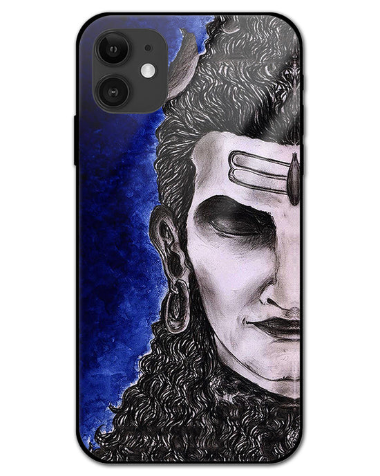 Meditating Shiva | Iphone 12 glass Phone Case
