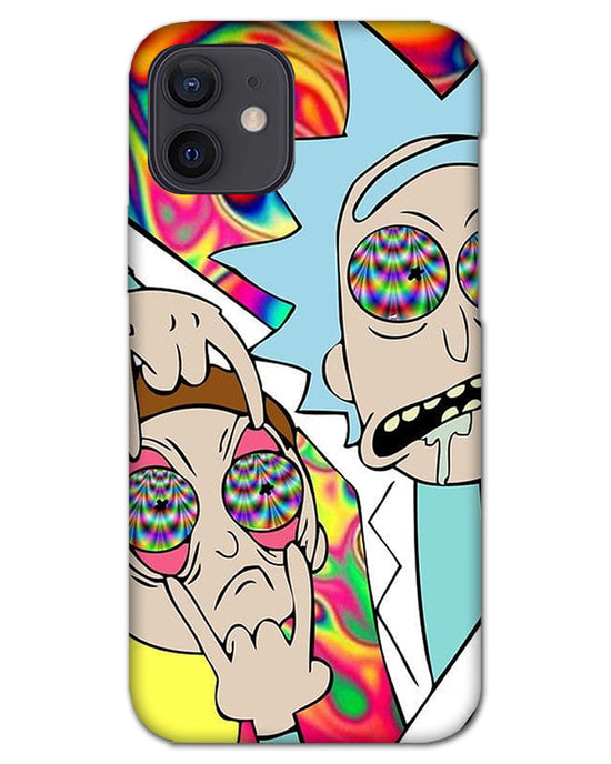 Rick and Morty psychedelic fanart | Iphone 12 Phone Case