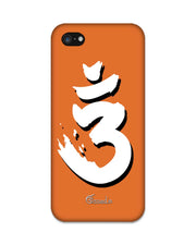 Saffron AUM the un-struck sound Brown | Iphone 5c Phone Case