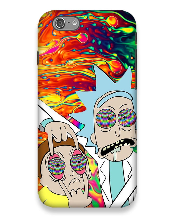 Rick and Morty psychedelic fanart | i phone 6 Phone Case
