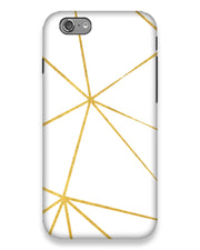 White & Gold  | i phone 6s Phone Case