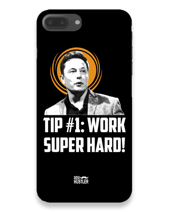 Work super hard | iPhone 7 Logo Cut Phone Case