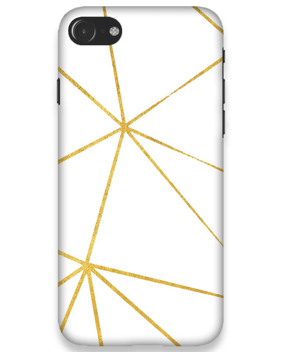 White & Gold | i phone 8 Phone Case