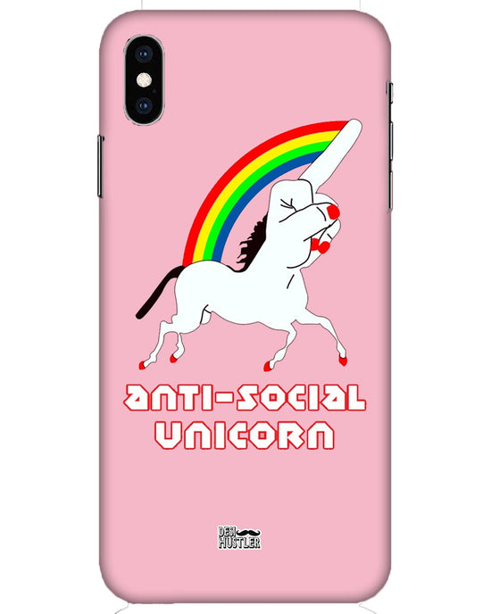 ANTI-SOCIAL UNICORN  | iPhone XS Max Phone Case