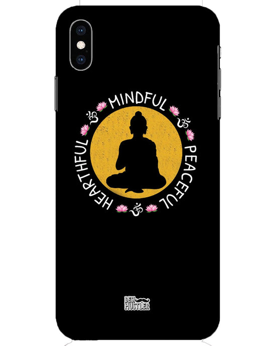 MINDFUL HEARTFUL PEACEFUL | iPhone XS Max Phone Case