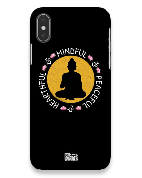 MINDFUL HEARTFUL PEACEFUL | iphone x Phone Case