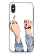 F*ck you  | i phone x Phone Case