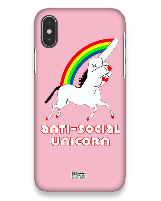 ANTI-SOCIAL UNICORN  | iphone x Phone Case