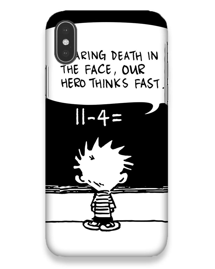 Our Hero Thinks Fast | IPhone X Phone Case
