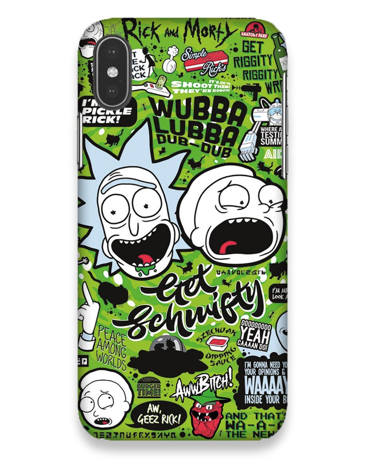 Rick and Morty adventures fanart  | i phone x Phone Case