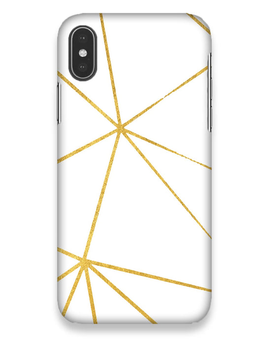 White & Gold  | i phone x Phone Case