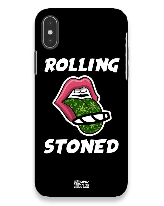 Rolling stoned Black | i phone x Phone Case