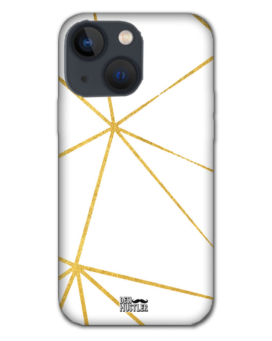 White & Gold |  iphone 13  Phone Case
