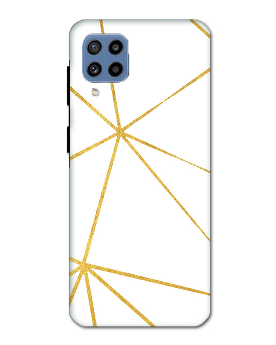 White  and Gold  |  Samsung Galaxy M32  Phone Case