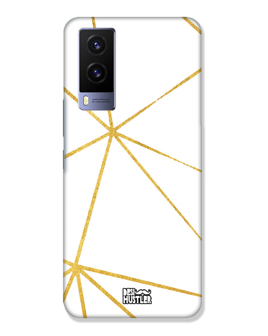 White  and Gold  |  Vivo V21e 5G Phone Case