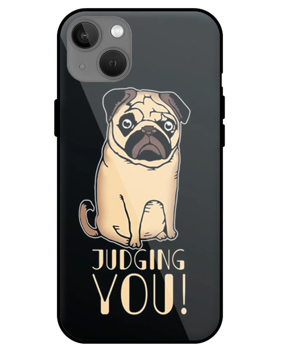 judging you I iphone 13 glass cover Phone Case