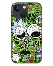 Rick and Morty psychedelic fanart |  iphone 13  Phone Case