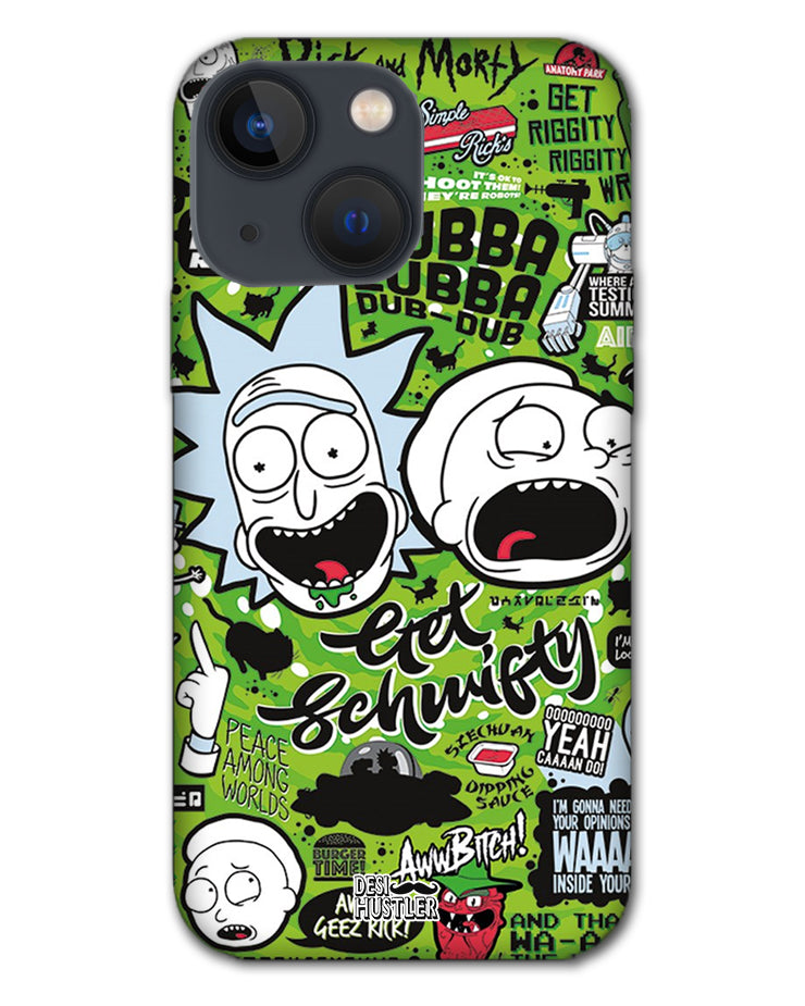 Rick and Morty psychedelic fanart |  iphone 13  Phone Case