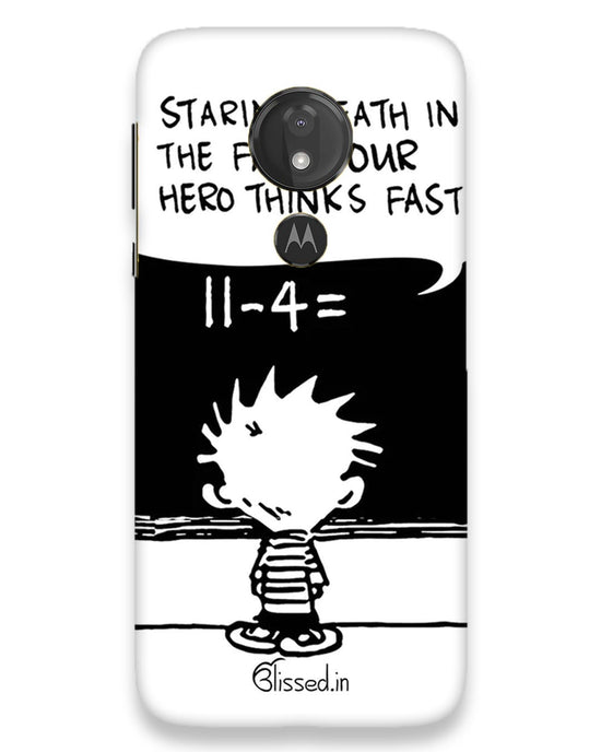 Our Hero Thinks Fast | moto g7 power Phone Case