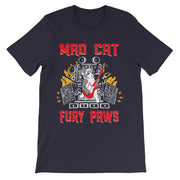 Mad Cat Fury Paws | Unisex short sleeve t-shirt