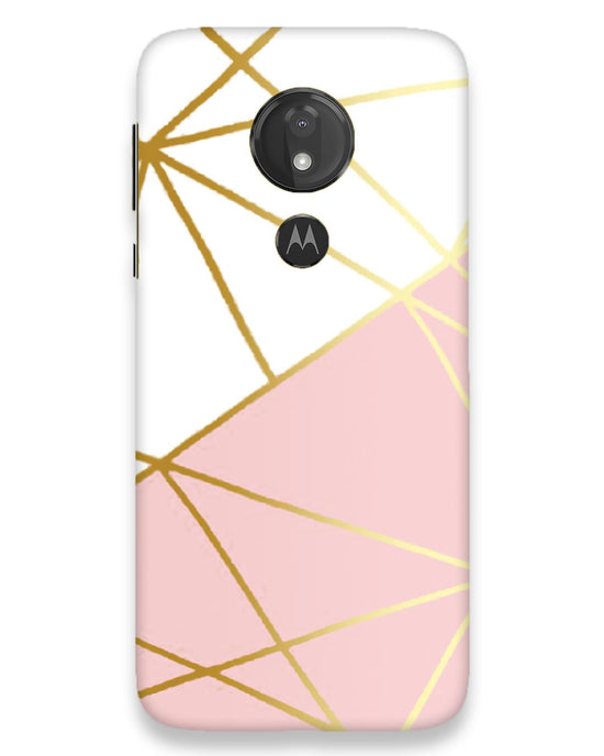 Pink & Gold  | moto g7 power Phone Case