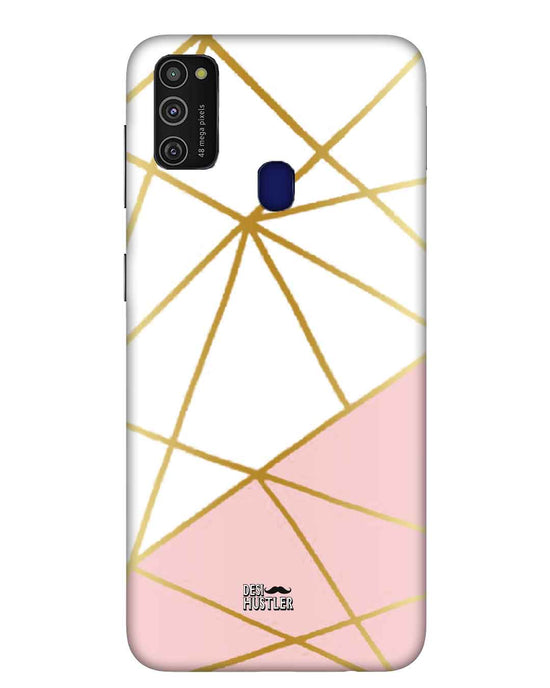 Pink & Gold  |  samsung m 21 Phone Case