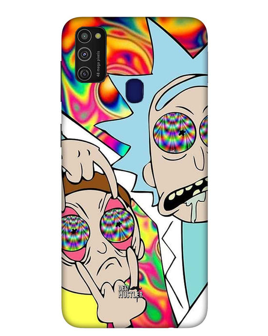 Rick and Morty psychedelic fanart |  samsung m 21 Phone Case