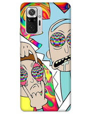 Rick and Morty psychedelic fanart |  Redmi Note 10 Pro Phone Case