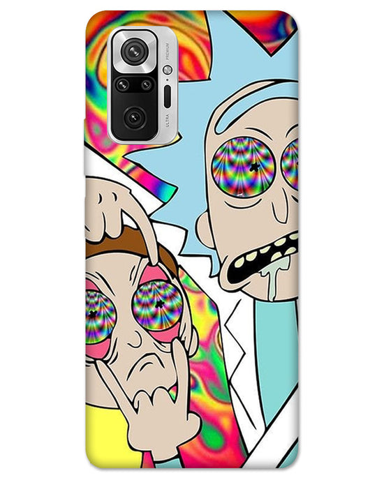 Rick and Morty psychedelic fanart |  Redmi Note 10 Pro Phone Case