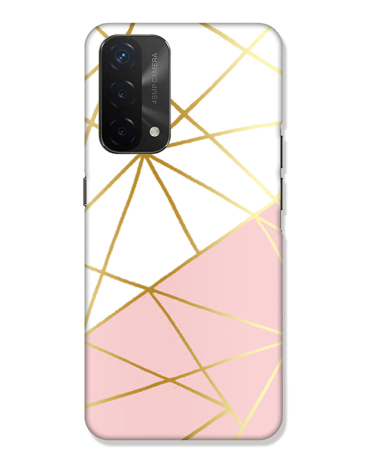 Pink & Gold  |  Oppo A74 5g Phone Case