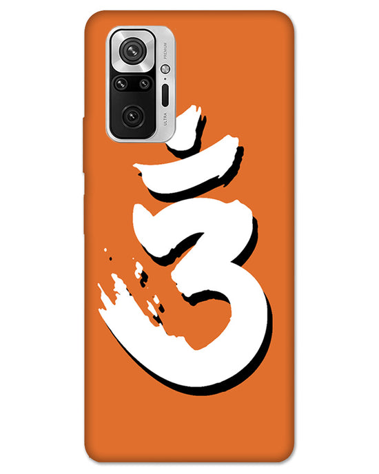 Saffron AUM the un-struck sound Brown  | Redmi Note 10 Pro Phone Case