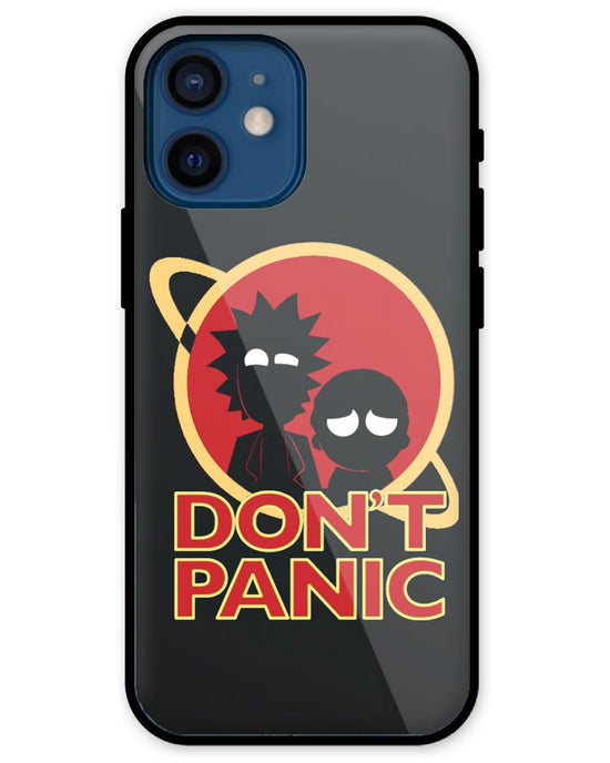 Don't panic   |  iPhone 12 Mini glass Phone Case