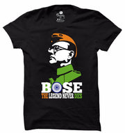 Bose The Legends Never Die | Half sleeve Black Tshirt