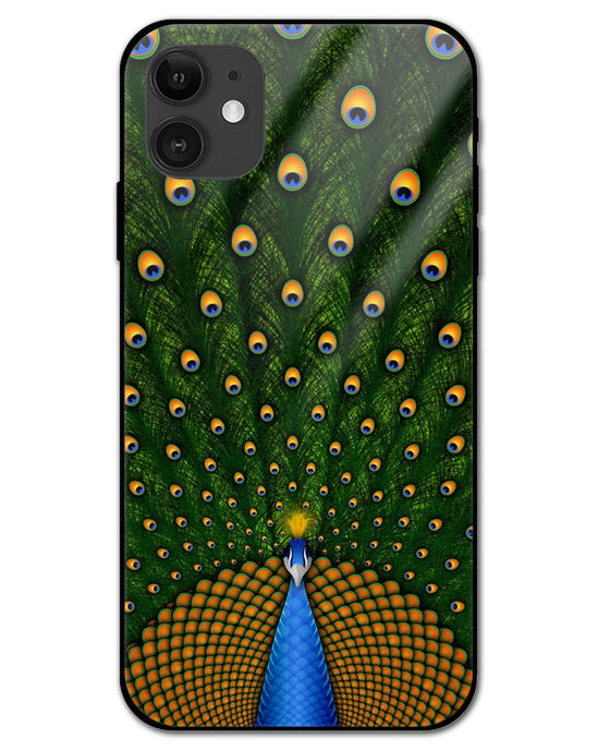 peacock | Iphone 12 glass Phone Case
