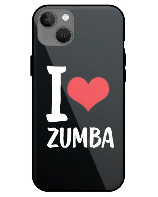 I love Zumba |   iphone 13 glass cover Phone Case