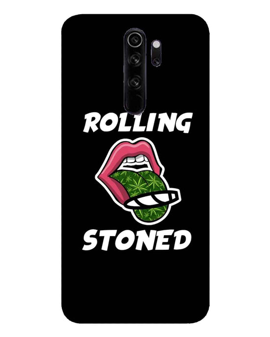 Rolling stoned Black  |  Redmi note 8 pro Phone Case