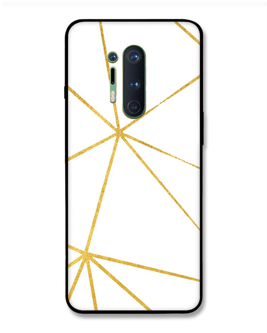 White & Gold |  OnePlus 8 Pro Phone Case