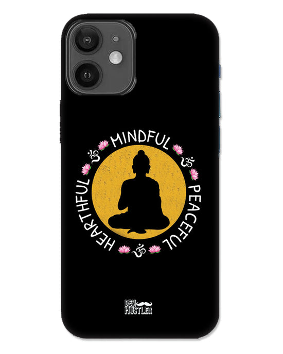 MINDFUL HEARTFUL PEACEFUL | iphone 12 mini  Phone Case