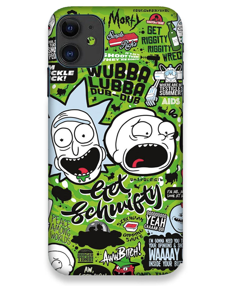 Rick and Morty adventures fanart  | iPhone 11 Phone Case