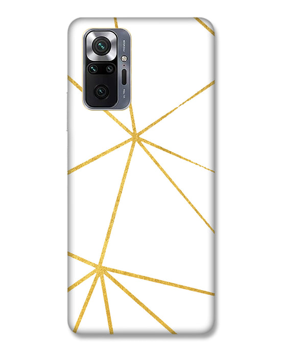 White  and Gold  |  Redmi Note 10 Pro Max  Phone Case