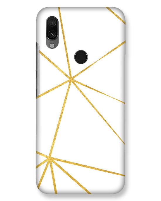 White & Gold | Xiaomi Redmi 7 Phone Case