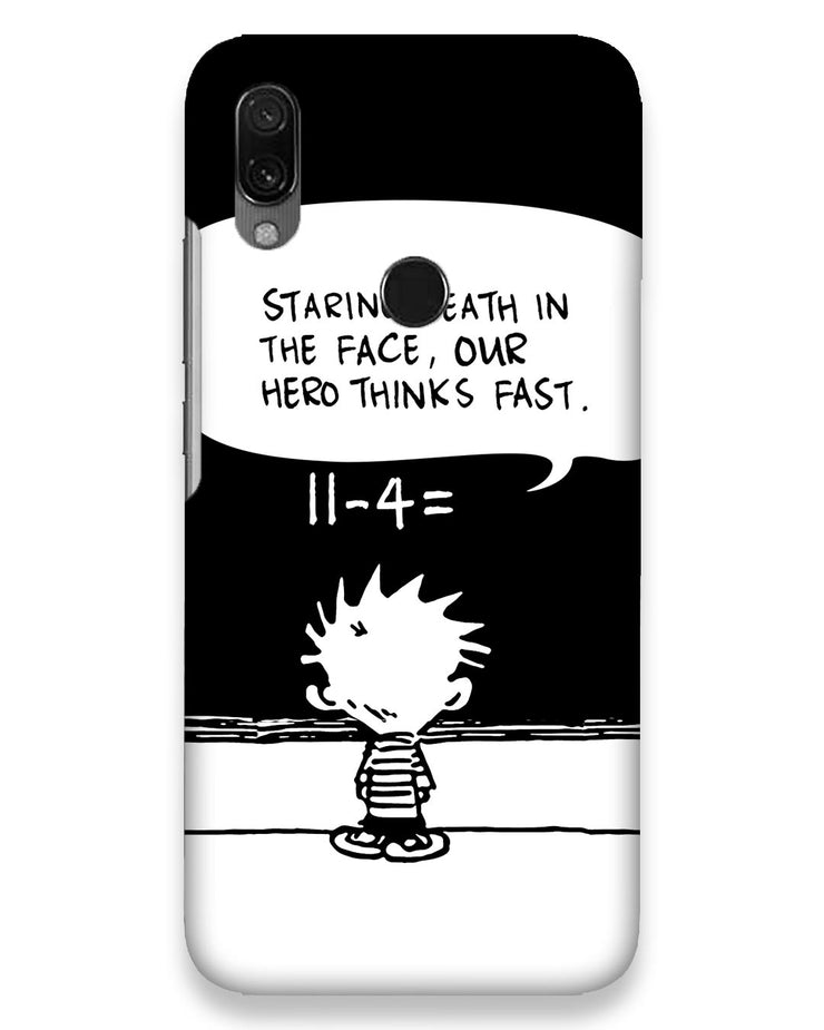 Our Hero Thinks Fast  | Xiaomi Redmi y3 Phone Case