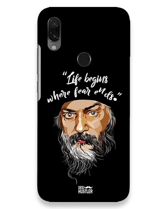 Life begins - OSHO  |  Xiaomi Redmi Y3 Phone Case