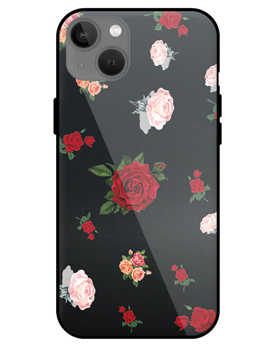 Pink roses  |   iphone 13 glass cover Phone Case