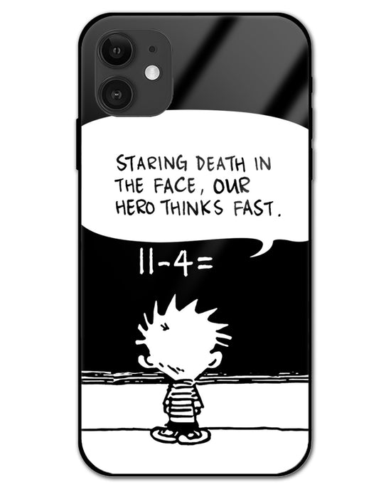 Our Hero Thinks Fast | Iphone 12 glass Phone Case